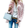 2019 Women Faux Fur Coats Winter Solid Fashion Open Point Outwear Female Luxury Long Sleeve Warm Thick Fluffy Jacket Coat
