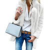 2019 Women Faux Fur Coats Winter Solid Fashion Open Point Outwear Female Luxury Long Sleeve Warm Thick Fluffy Jacket Coat
