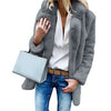 2019 Women Faux Fur Coats Winter Solid Fashion Open Point Outwear Female Luxury Long Sleeve Warm Thick Fluffy Jacket Coat